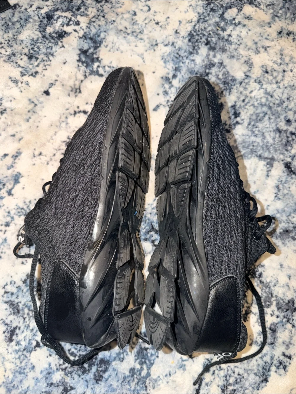 Men’s Black Knit Athletic Running Walking Shoes Size EU 45 / US‎ 11